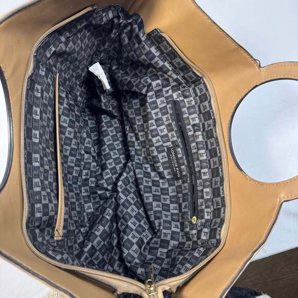 London Fog Tan Hobo Bag Purse - Picture 4 of 5